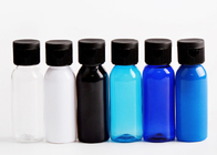 Στρογγυλά μικρά πλαστικά καλλυντικά διάφορα χρώματα της Pet ικανότητας μπουκαλιών 30ml με την ΚΑΠ