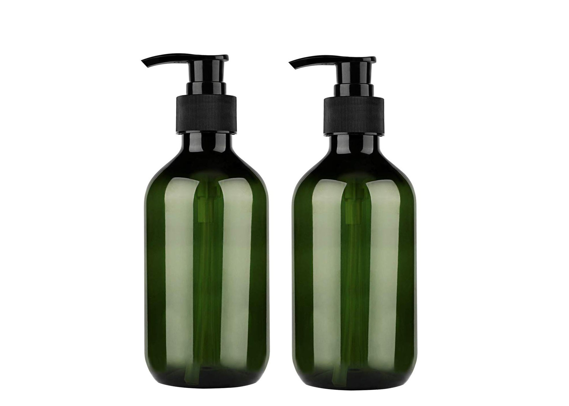 Μαύρα μπουκάλια διανομέων λοσιόν σαμπουάν μπουκαλιών 300ML αντλιών πλαστικά καλλυντικά
