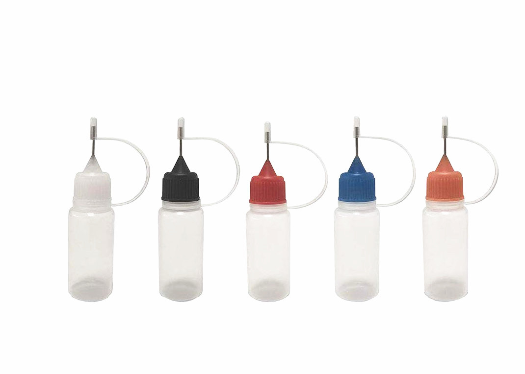 Διάφορο χρωμάτων καπνού πετρελαίου υλικό PE μπουκαλιών εύρωστο με τη βελόνα ΚΑΠ χάλυβα
