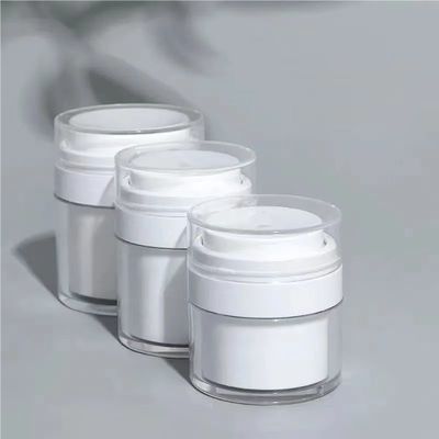 15ML 30ML 50ML 100ML Press Airless Cream Jar with Removable Inner Liner & Refillable Cartridge