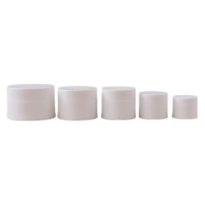 30 ml 50 ml 100 ml Amber Black Pp πλαστική κρέμα καλλυντικής με λευκό και μαύρο καπάκι