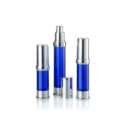 50 ml 120 ml Καθαρός στρογγυλός τόνος μπουκάλι αέρα χωρίς λοσιόν δοχείο διπλό τοίχωμα