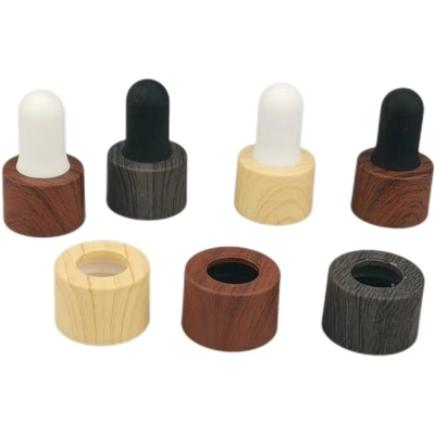 18mm 20mm 24mm μπουκάλια αιθέριας πετρελαίου γυάλινο σταγονίδια με προσαρμοσμένο καουτσούκ