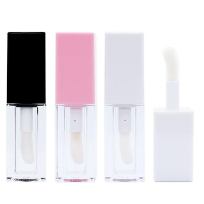 5ML Λιπ Γκλους Τύπος Πλασματικό Λιπ Γκλους Άδειοι Τύποι Custom Logo Μαύρο δοχείο με βούρτσα