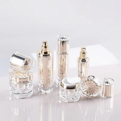 Διαμαντένιο σχήμα Ασημένιο Πολυεδρό Luxury Empty πλαστικό ακρυλικό βάζο