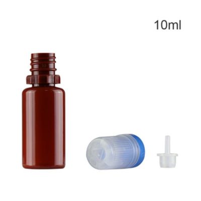 Διαφανές Μαύρο Πλαστικό Μπουκάλι Υγρού E-liquid με Πώμα Ασφαλείας για Παιδιά και Προστασία από Παραβίαση