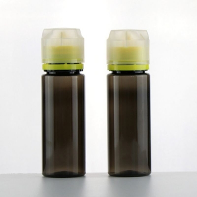 30 ml Διαφανές μπουκάλι με μαύρο καπνό Πετροειδή μπουκάλι με λάδι πλαστική συσκευασία
