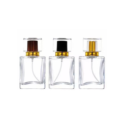 30 ml 50 ml 75 ml Κουβώδες σχήμα γυαλί μπουκάλι αρώματος ομίχλη με γυαλιστερό καπάκι