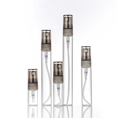 5ml 10ml 15ml Mini Refillable Plastic Perfume Bottle With Aluminum Mist Sprayer