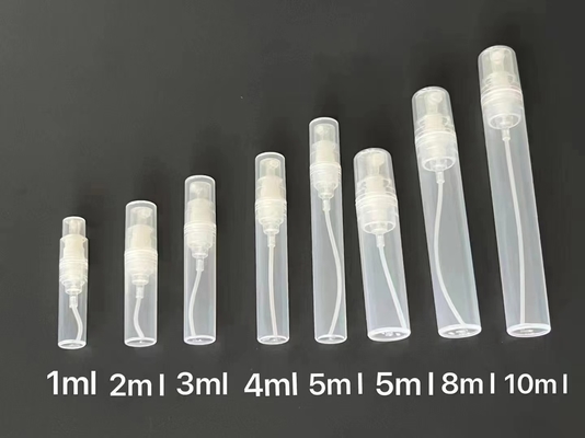 100 ml κενό πλαστικό σκούρο διαφανές κενό πλαστικό σπρέι μπουκάλι αρώματος με λευκό χρώμα μπουκάλι