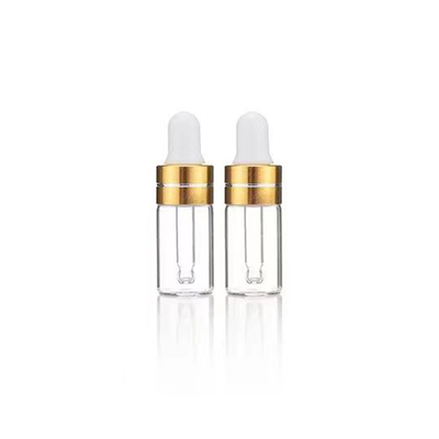 Μπουκάλι αιθέριου ελαίου 5ml 10ml 15ml 20ml 30ml 50ml 100ml με διαφανές χρυσό χρώμα