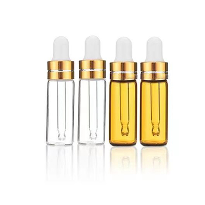 Μπουκάλι αιθέριου ελαίου 5ml 10ml 15ml 20ml 30ml 50ml 100ml με διαφανές χρυσό χρώμα