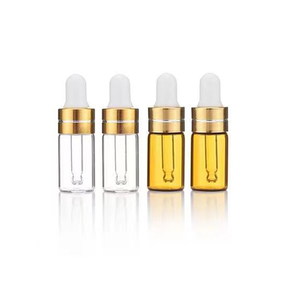 Μπουκάλι αιθέριου ελαίου 5ml 10ml 15ml 20ml 30ml 50ml 100ml με διαφανές χρυσό χρώμα