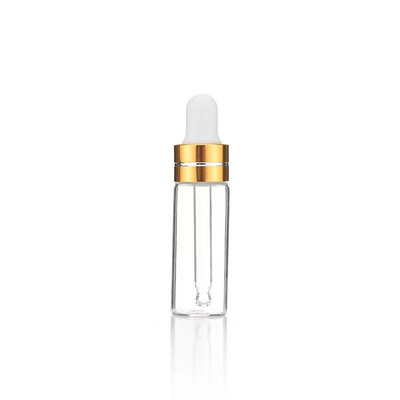 Μπουκάλι αιθέριου ελαίου 5ml 10ml 15ml 20ml 30ml 50ml 100ml με διαφανές χρυσό χρώμα
