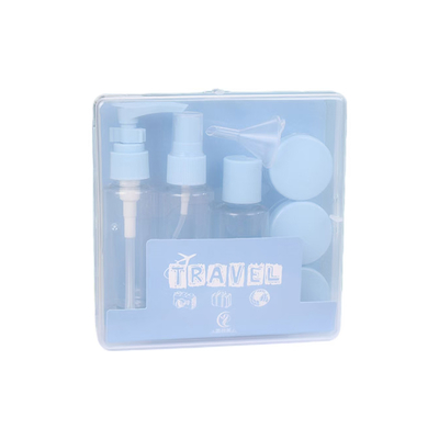 50ml 7pcs Set πλαστικό ταξιδιωτικό σετ μπουκάλι φερμουάρ σακούλα σετ καλλυντικών δοχείο σπρέι Flip Cap