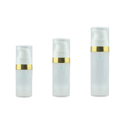 Multiple Colors Airless Pump Bottle With 5ml 10ml 15ml Capacity Applicated in Cosmetics