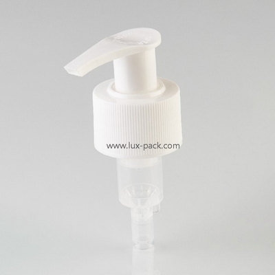 Πολωνική εμφάνιση 24mm 28mm αντλία διανομής λοσιόν που χρησιμοποιείται για μπουκάλια