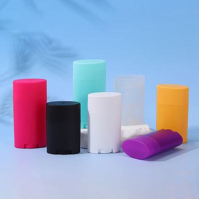 Διαφορετικά χρώματα Στρογγυλό σχήμα 35g 50g 75g PP πλαστικό μυρωδιά σώματος Αποσμητικό Βαλσμό Stick