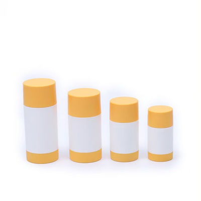 Σχεδιασμός περιστροφής 30g 50g 75g 100g PP πλαστικό δοχείο μυρωδιού σώματος αποσμητικό μπαστούνι