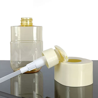 Τετράγωνο Σχήμα με Υψηλής Ποιότητας Μπουκάλι Καλλυντικών PET με Μανίκι Ώμου Μεγάλης Χωρητικότητας 300ml Υποστήριξη Προσαρμογής