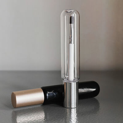 11 ml 14 ml Concealer Lip Gloss Λευκό πλαστικό κενό σωλήνα με λεπτή βούρτσα για Blush Highlighter Foundation