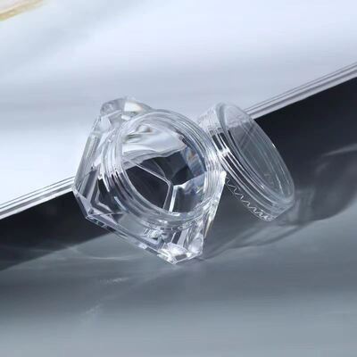 Φορητό ταξιδιωτικό σκίτ PS υλικό 3g 5g Διαφανές βάζο κρέμας με πολλαπλές επιλογές χρωμάτων Υποστήριξη χρωματικής μεταξικής εκτύπωσης Προσαρμοσμένη Χρησιμοποιείται για πακέτο περιποίησης δέρματος