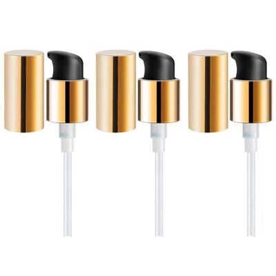 Αντλία διανομής υγρού από λείο πλαστικό PP 24mm, αντλία λοσιόν κρέμας αλουμινίου για φιάλες συσκευασίας