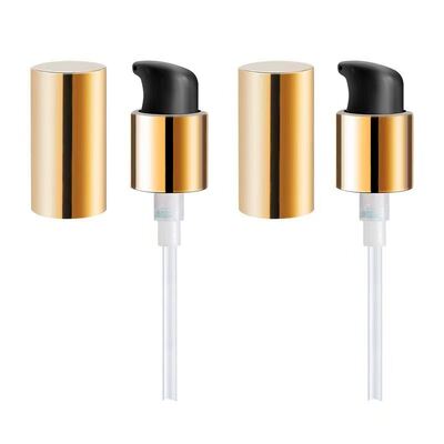 Αντλία διανομής υγρού από λείο πλαστικό PP 24mm, αντλία λοσιόν κρέμας αλουμινίου για φιάλες συσκευασίας