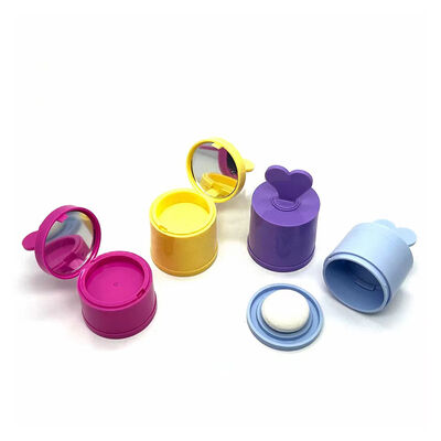 Χονδρεμπόριο 4G πλαστικών κυλινδρικών περιττών σκόνης με συσκευασία Puff & Mirror για blush & hairline