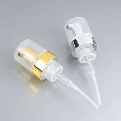 40mm 42mm Mousse αφρό αντλία Dispenser όλα ηλεκτροπληρωμένα αφρό καθαριστικά προσώπου Χρυσή αφρό αντλία