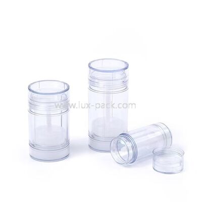 15g 30g 50g 75g PP Πλαστικό Στικ Αποσμητικού με Βιδωτό Καπάκι Επαναγεμιζόμενο Σωληνάριο Αντηλιακού Συσκευασία Καλλυντικών για Βάλσαμο Σώματος