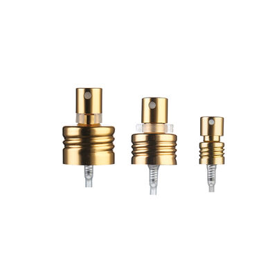 15mm Crimp-on Αλουμινίου Fine Mist Sprayer αντλία 0.15cc έξοδος αρώματα Spray πύραυλο για καλλυντικά μπουκάλι