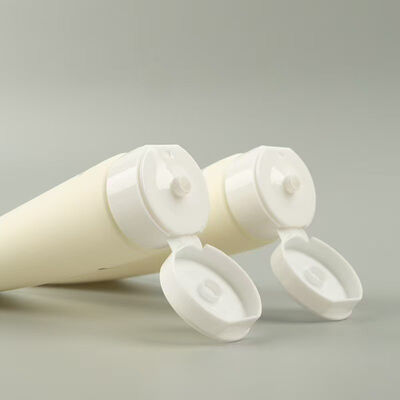 Customized Logo Wheat Straw Plastic Cosmetic Squeeze Tube with Screw Cap for Skincare Packaging