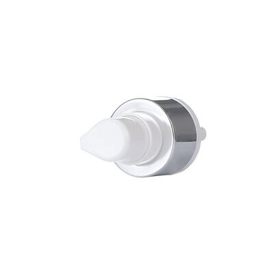20/410 24/410 Cosmetic Cream Pump Dispenser Silver White AS Cap for Serum Bottles