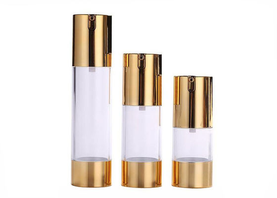 15 ml 30 ml 50 ml πλαστική αντλία χωρίς αέρα κενό καλλυντικό μπουκάλι στεγανό με ελεγχόμενη διάθεση κρέμας λοσιόν συσκευασία