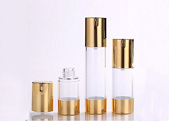 15 ml 30 ml 50 ml πλαστική αντλία χωρίς αέρα κενό καλλυντικό μπουκάλι στεγανό με ελεγχόμενη διάθεση κρέμας λοσιόν συσκευασία