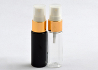 Μαύρος/καθαρίστε τα κενά πλαστικά μπουκάλια ψεκασμού αντλιών με το λεπτό ψεκαστήρα υδρονέφωσης αργιλίου