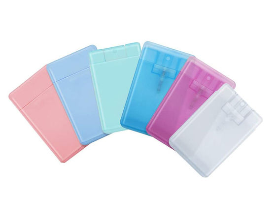 15 ml 20 ml Φορητό λεπτό πιστωτικό κάρτα Σπρέι μπουκάλι αρώματος Ασφάλεια διαρροής λεπτή ομίχλη Atomizer Εύκολο για ταξίδια καθημερινή χρήση