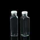 16oz κενό τετραγωνικό μπουκάλι ποτών της PET πλαστικό με την ΚΑΠ διαφανή