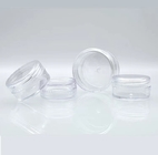 Διαφανές καλλυντικό πλαστικό βάζο κρέμας με την κεφαλή κοχλίου