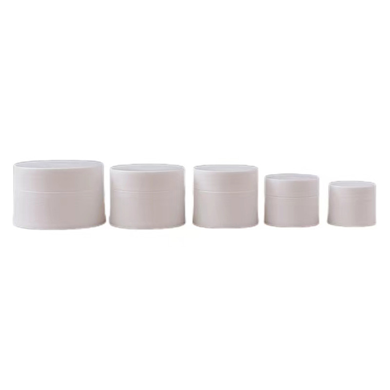 30 ml 50 ml 100 ml Amber Black Pp πλαστική κρέμα καλλυντικής με λευκό και μαύρο καπάκι