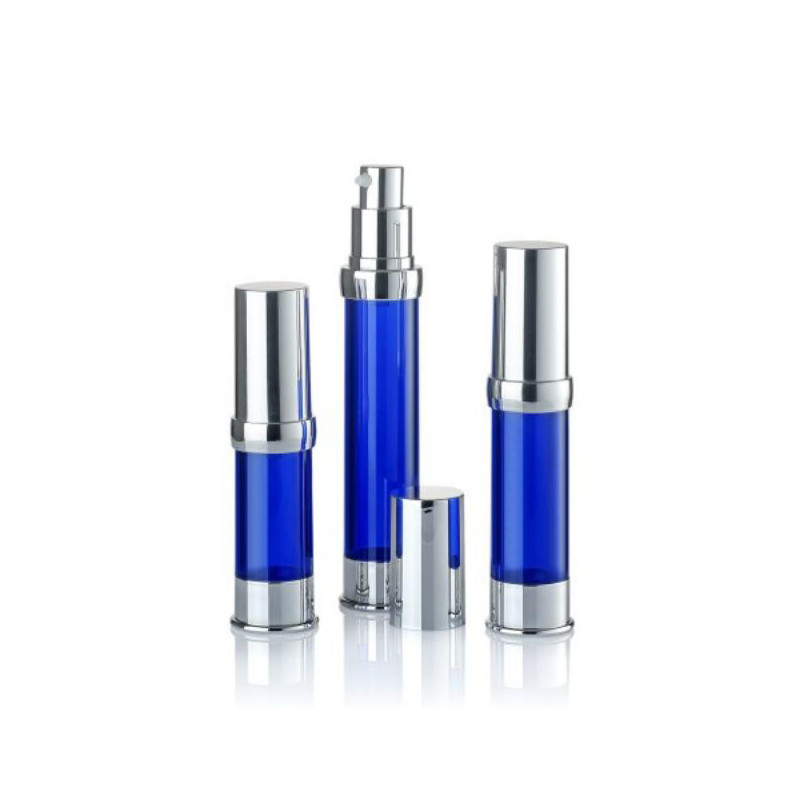 50 ml 120 ml Καθαρός στρογγυλός τόνος μπουκάλι αέρα χωρίς λοσιόν δοχείο διπλό τοίχωμα