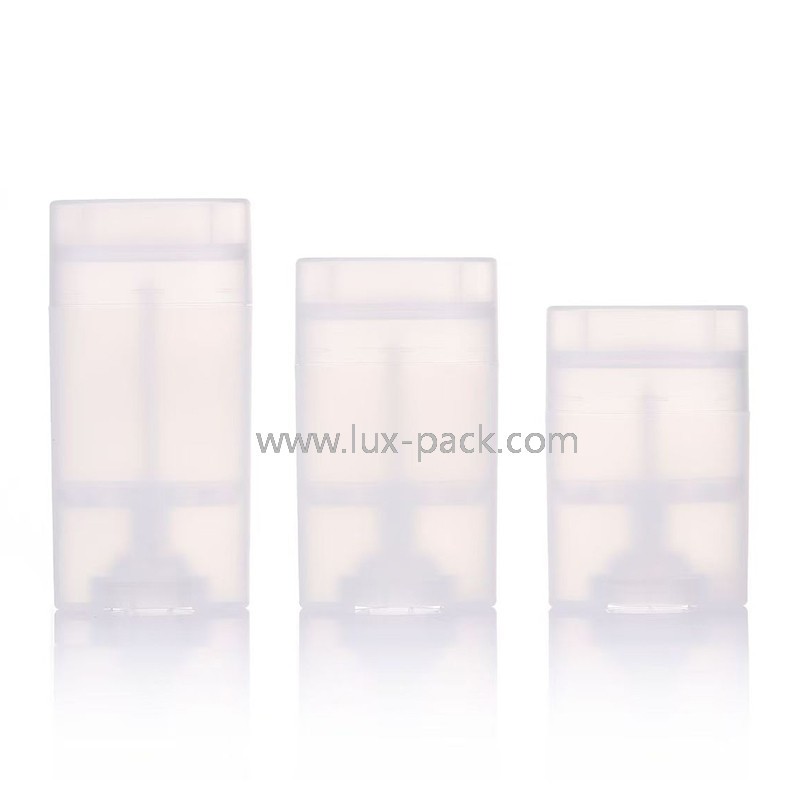 Δοχείο στικ αποσμητικού PP Screw Type 35g 50g 75g που χρησιμοποιείται για συσκευασία προσωπικής φροντίδας