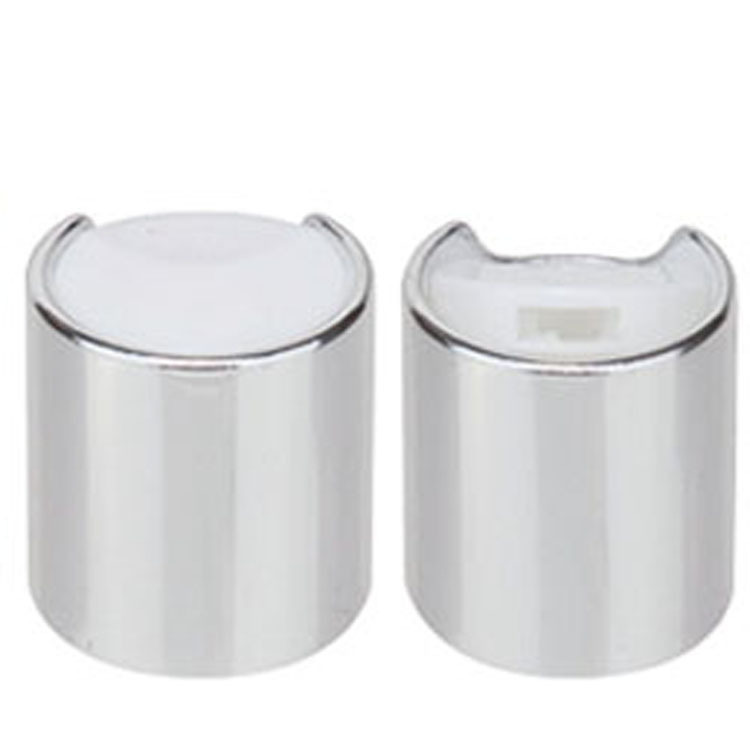 24/410 PP Στρογγυλό Τύπωμα Μεταλλικό Καπάκι Χρυσό/Ασημένιο Πλαστικό Δίσκο Πάνω Κάλυμμα UV Τυποποιημένο 24mm Κέπα Στρογγυλο για Διαφορετικά μπουκάλια προσωπικής φροντίδας