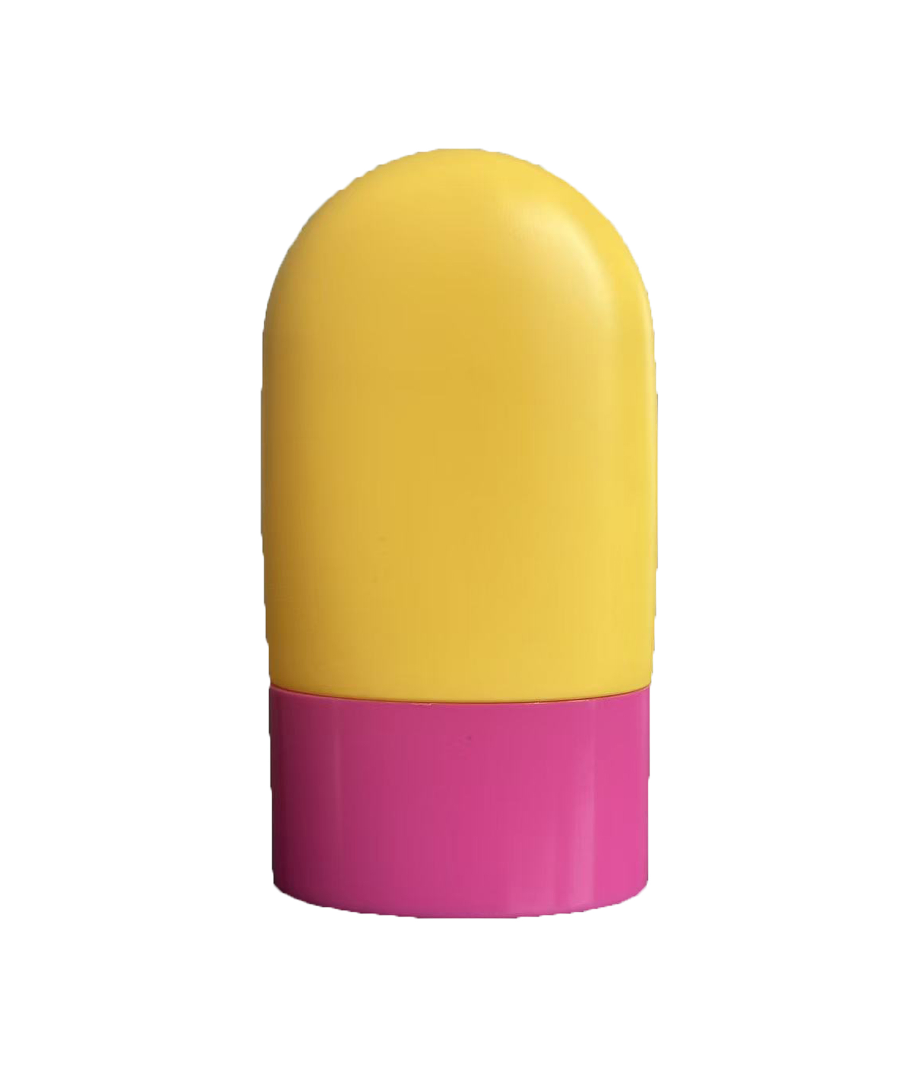 50ml PE μπουκάλι αντηλιακής κρέμας με μεταξοτυπία και βιδωτό καπάκι για αντηλιακή προστασία