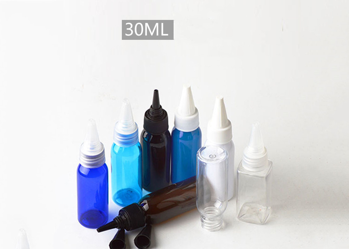 Ανθεκτική κενή πλαστική καλλυντική συσκευασία μπουκαλιών της PET με τη στοματική κάλυψη βελόνων